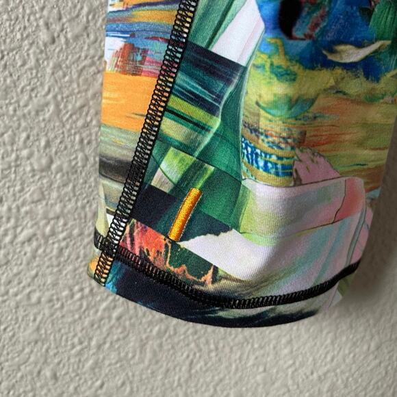 Lucy Active Studio Hatha Activewear Abstract High Rise Legging Plus Size 3X - Picture 3 of 6